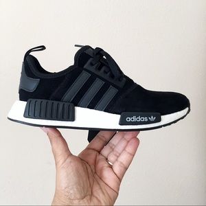 RARE Velvet Adidas NMD R1 Black Suede